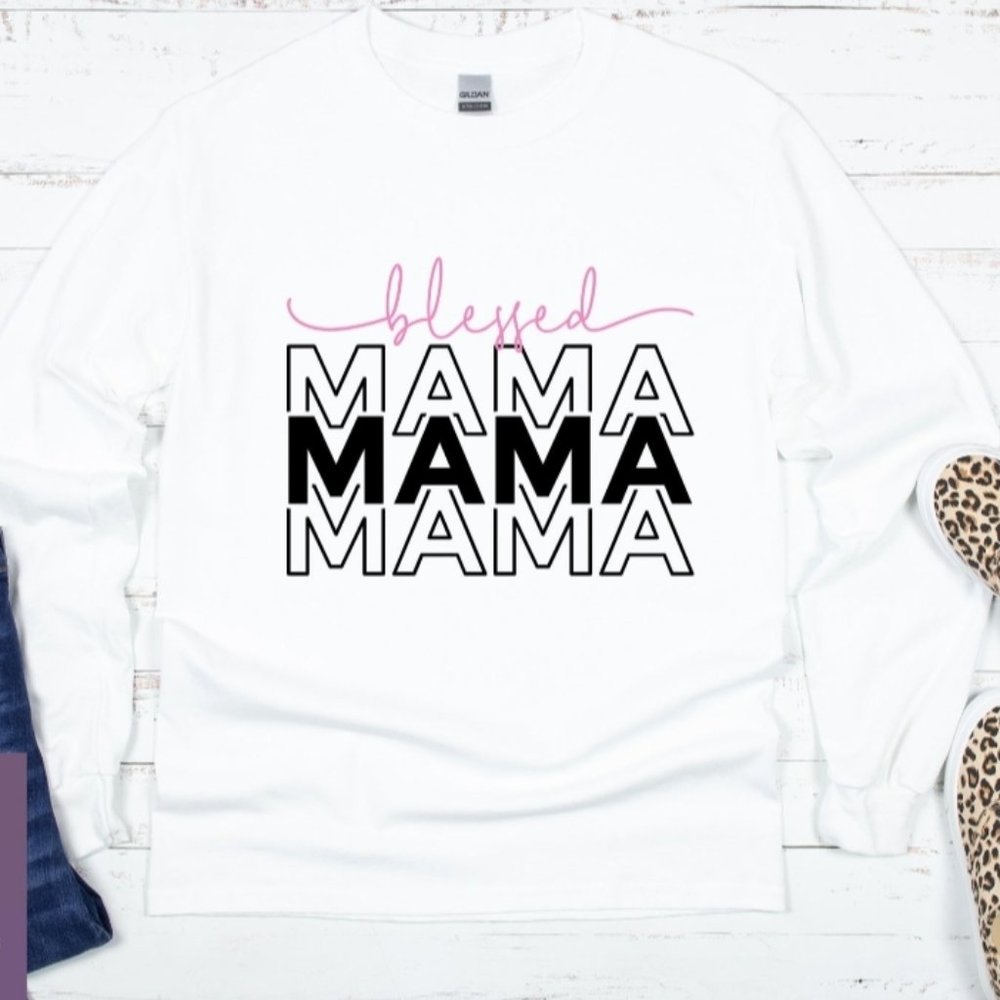 BRAND NEW • BLESSED MAMA PULL OVER SWEATSHIRT